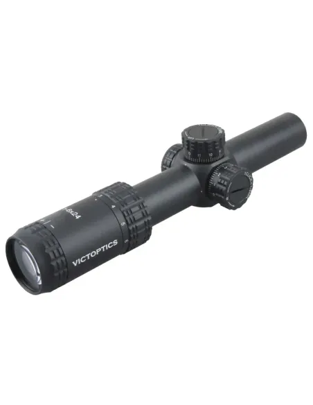 Visor LPVO S6 1-6X24 Montura Alta Negro - Victoptics