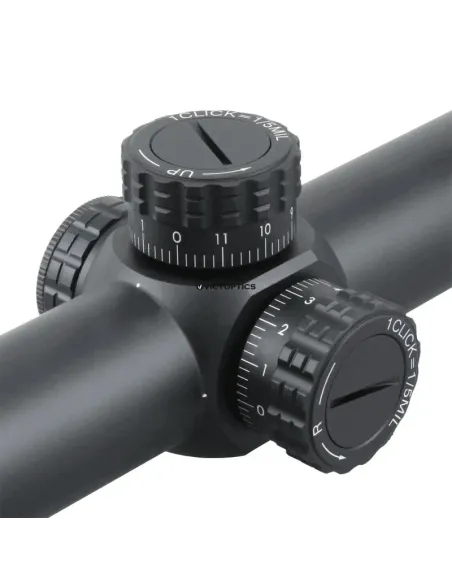 Visor LPVO S6 1-6X24 Montura Alta Negro - Victoptics