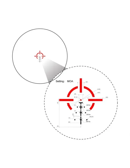 Visor Paragon 3x18 Micro Prism - Vector Optics