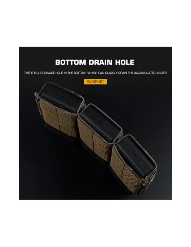 Portacagador M4 Triple Rápido Rígido - Wosport