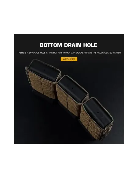 Portacagador M4 Triple Rápido Rígido - Wosport