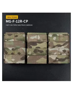 Portacagador M4 Triple Rápido Rígido - Wosport 2