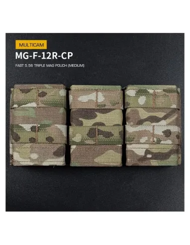 Portacagador M4 Triple Rápido Rígido - Wosport