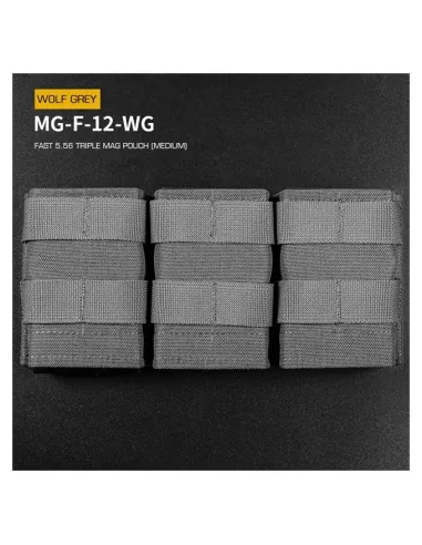 Portacagador M4 Triple Rápido Rígido - Wosport