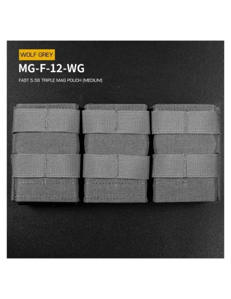 Portacagador M4 Triple Rápido Rígido - Wosport