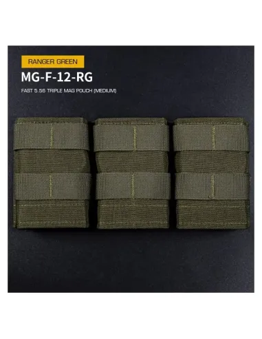 Portacagador M4 Triple Rápido Rígido - Wosport