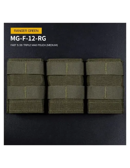 Portacagador M4 Triple Rápido Rígido - Wosport