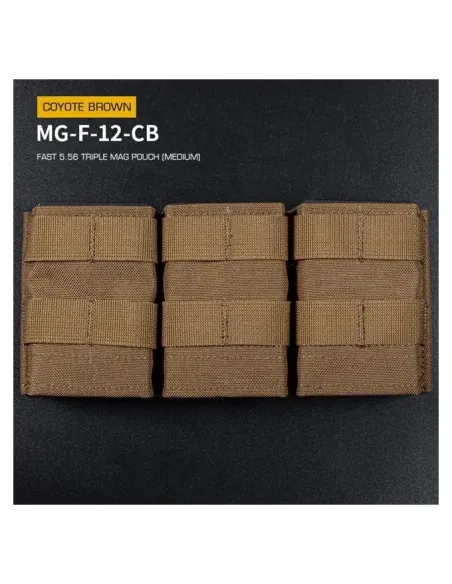 Portacagador M4 Triple Rápido Rígido - Wosport