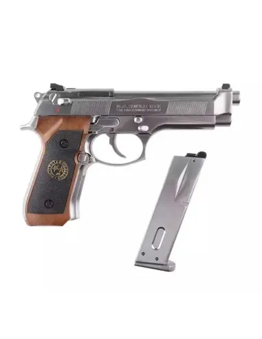 Pistola GBB M92 SPS Fullmetal  Plata - WE