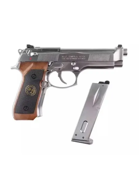 Pistola GBB M92 SPS Fullmetal  Plata - WE