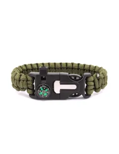 Pulsera Paracord con Pedernal y Brujula - IMMORTAL 2