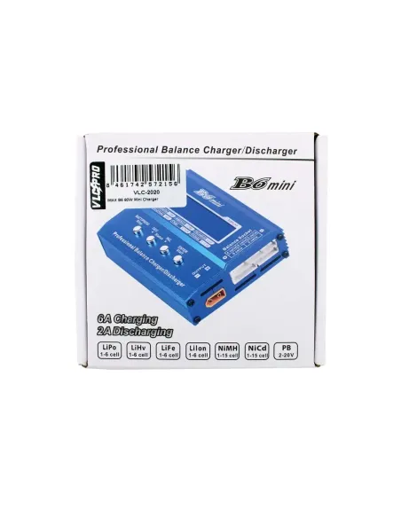 Cargador de Bateria IMAX B6 Mini Balanceador LIPO/LIFE NIMH 80W - VLC