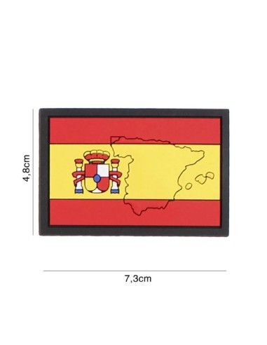 Parche PVC Bandera España con mapa