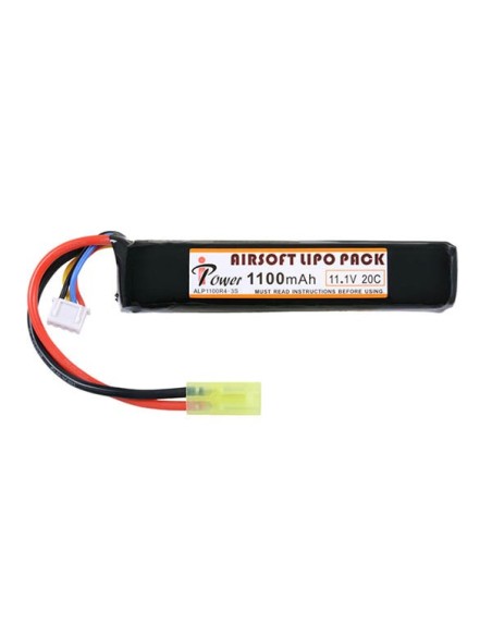 Batería Lipo 11.1 - 1100 mah 20C - Tubo - IPower