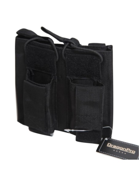 POUCH DOBLE M4 Y PISTOLA NEGRO - DRAGONPRO