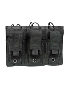 PORTACARGADOR TRIPLE M4 Y PISTOLA NEGRO - DRAGONPRO