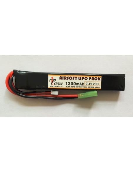 Batería Lipo 7.4 - 1300 mah 20C - Stick - IPower