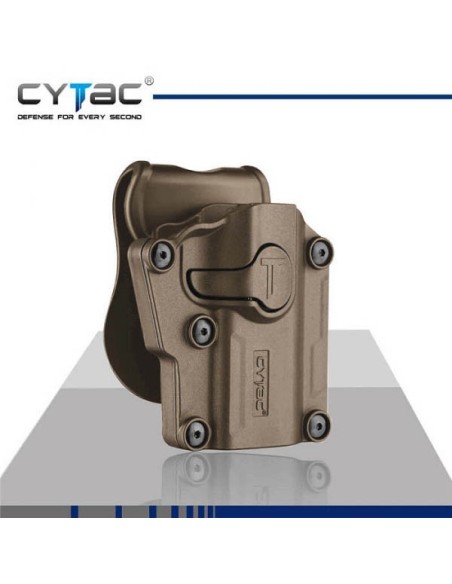 FUNDA PISTOLA RIGIDA CYTAC CZ P-07 TAN