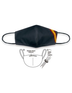 Mascarilla negra policia españa