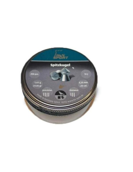 Balines H&N Sport 6.35 Punta 150 Piezas