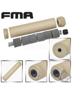 Silenciador FMA Specter F38X185,4mm Tan 2