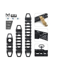Set 3 Railes Mlok/keymod 3/7/11 slots