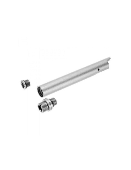 Cañon externo Hi-Capa 5.1 Fixed Two Way Silver - NINE BALL