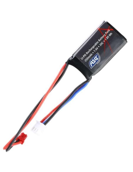 Bateria pequeña HPA 7.4V 20C 250mah - ASG